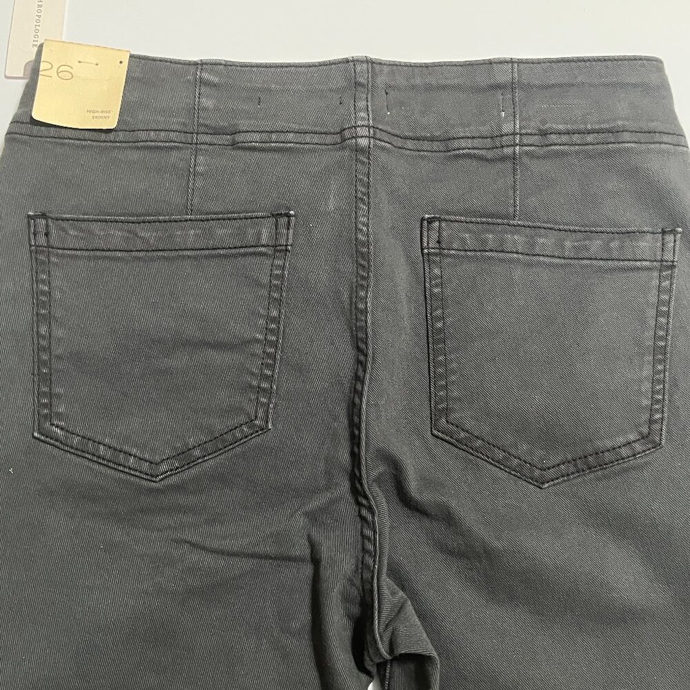 Anthropologie Pilcro and the Letterpress Gray High Rise Skinny Jeans Size 26 - Picture 7 of 9